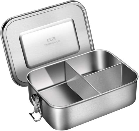 metal school box|Amazon.com: Metal Lunch Box With Compartments.